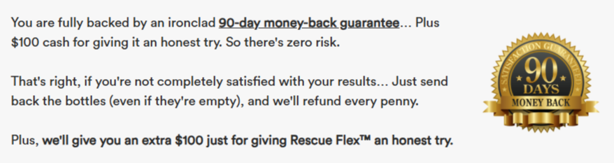 Rescue-Flex guarantee