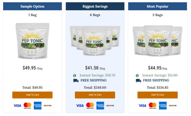 Advanced Bionutritionals Pep Tonic pricing