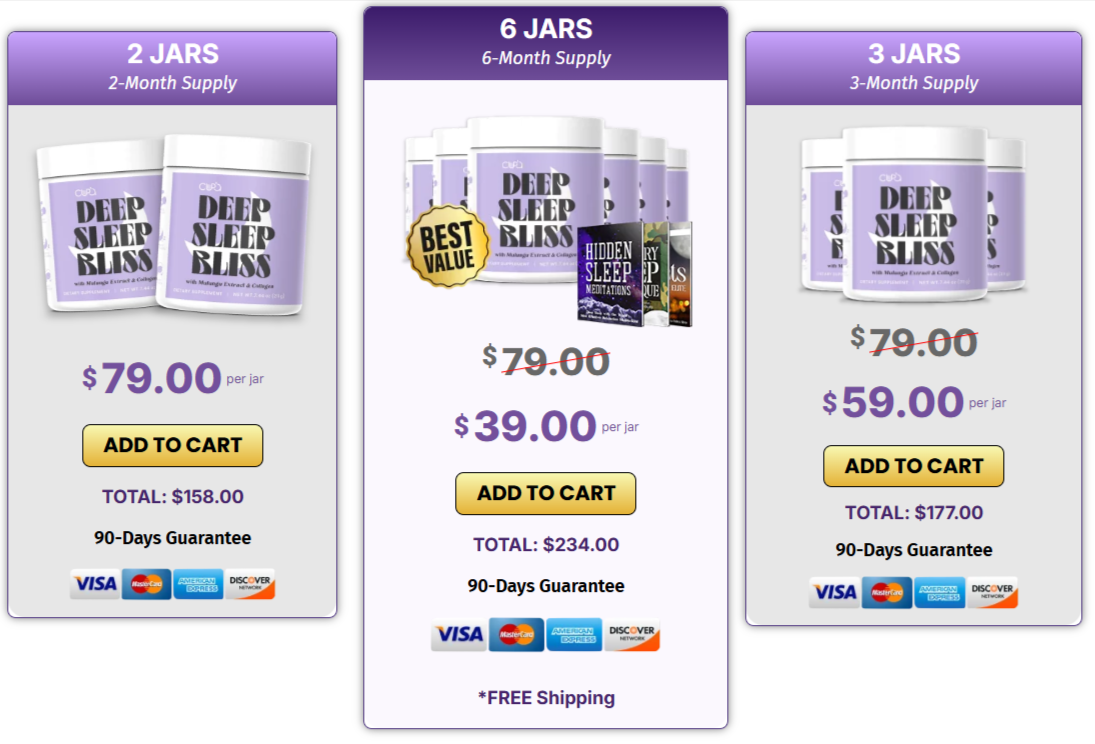 DeepSleep Bliss Pricing