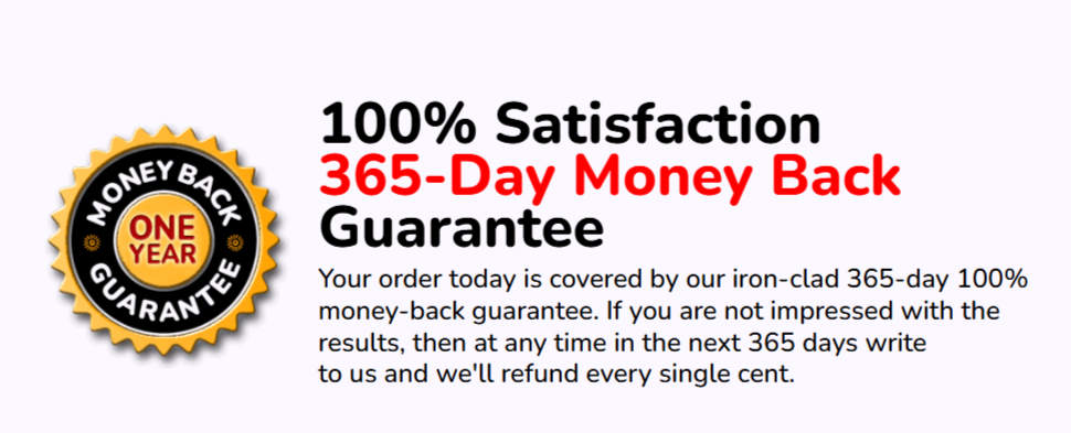 JointVive money back guarantee