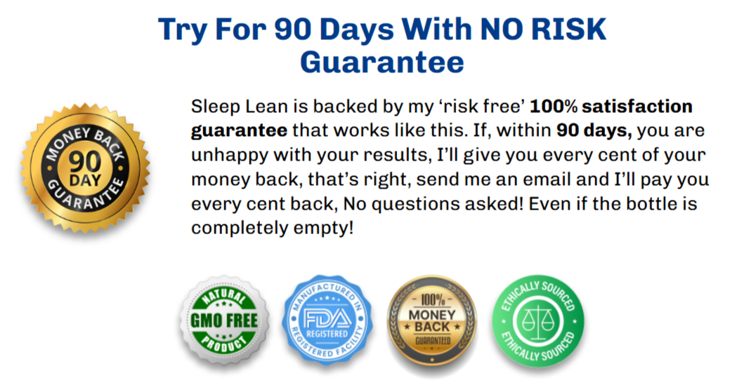 Sleep Lean Money-Back Guarantee