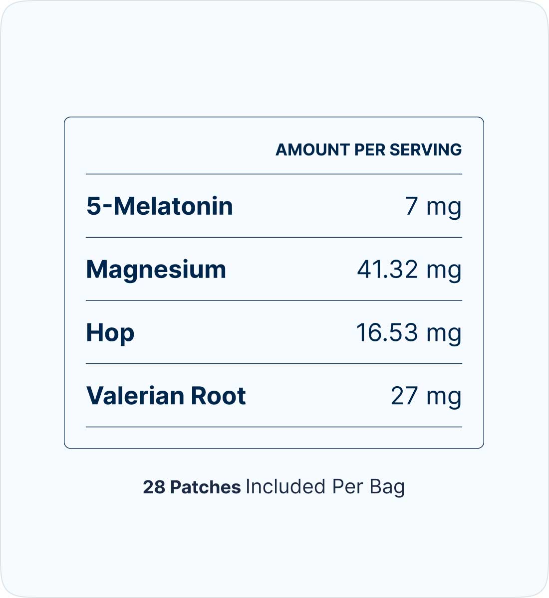 Wellamoon Supplement Facts