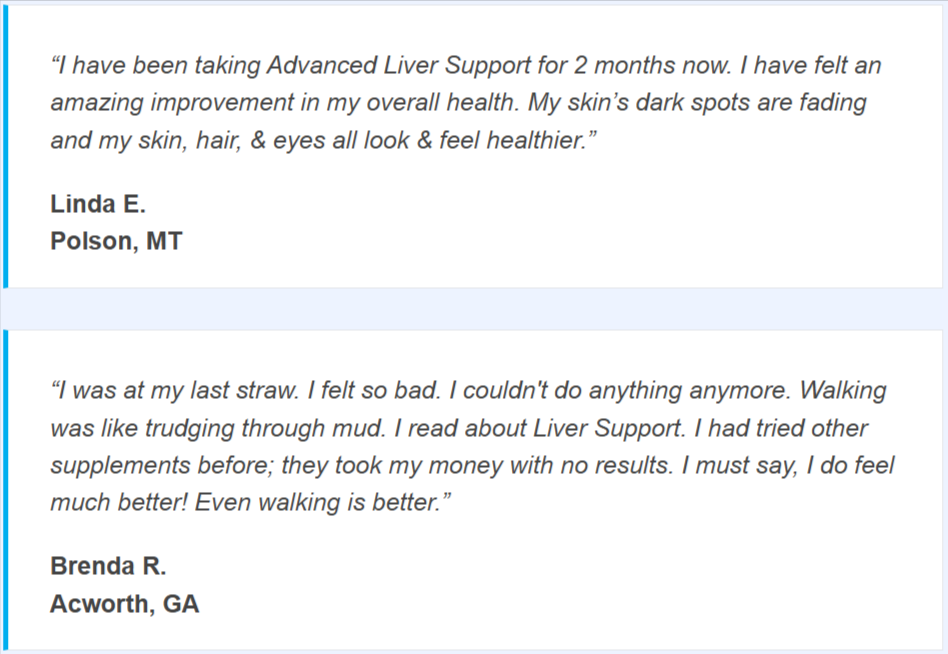 Advanced Liver Support Customer reviews
