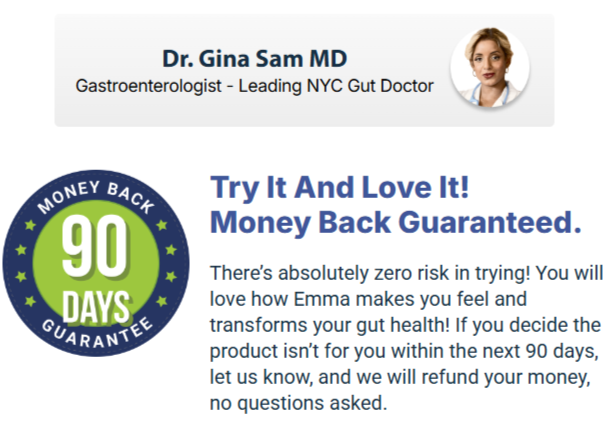 Emma Relief Money Back