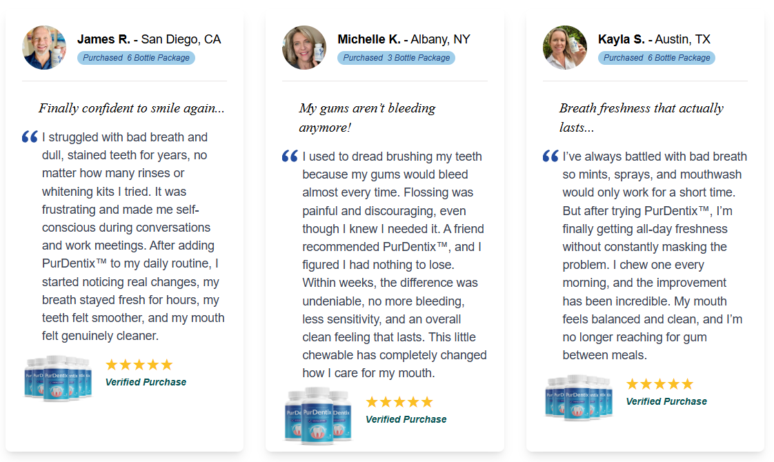 PurDentix - Customer Reviews