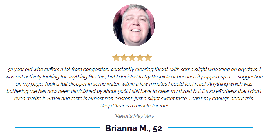 RespiClear Customer Review