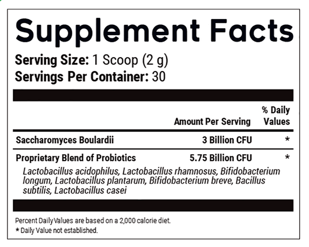 WildGut Supplement Facts