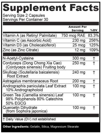 Immune 11X Ingredients