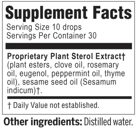 Solaris Plant Sterol Extracts Supplement Facts