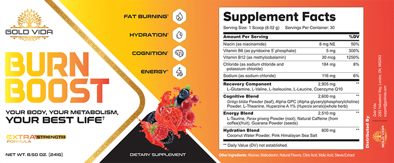 burnboost supplement facts