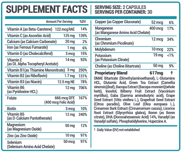 Oweli Neuro Ingredients