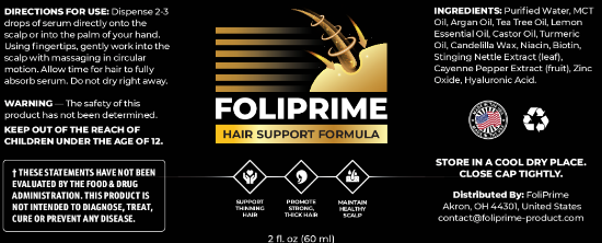 FoliPrime Ingredients