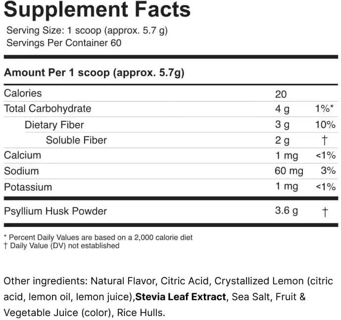 ColonBroom Ingredients
