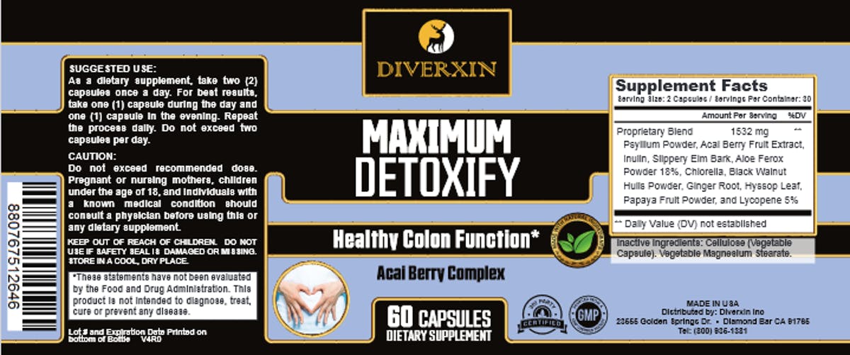 maximum detoxify ingredients