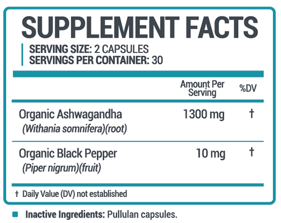 Oweli Ashwagandha Ingredients