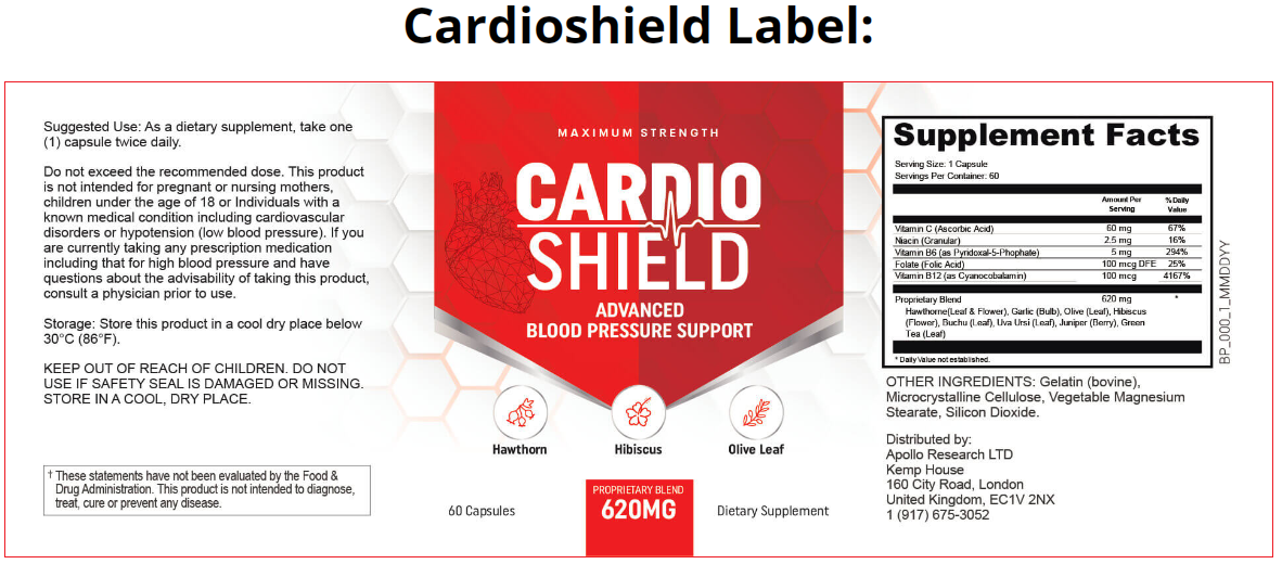 Cardio Shield Ingredients