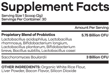 Wild Belly Canine Probiotic Ingredients