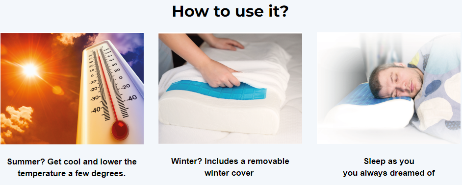 Cold Sleep Memory Foam Pillow How to Use