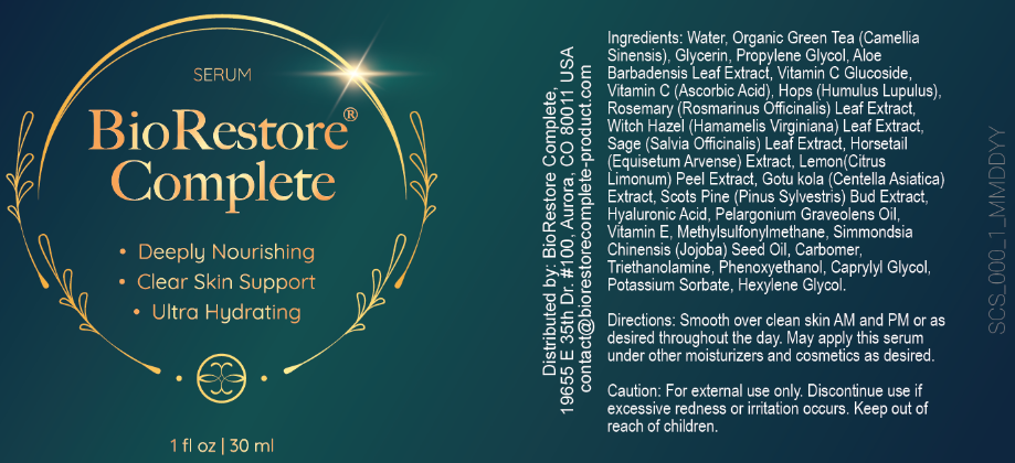 BioRestore Complete Ingredients