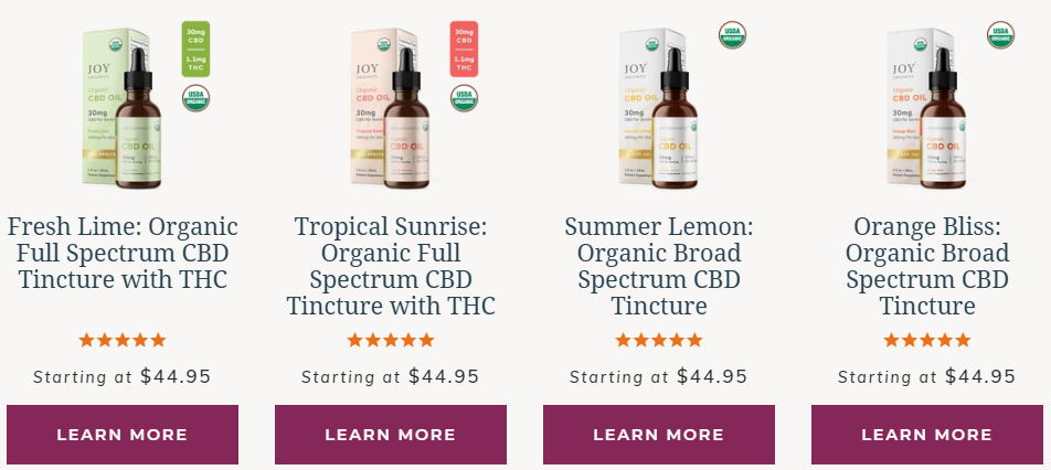 Organic Full Spectrum CBD Tincture with THC