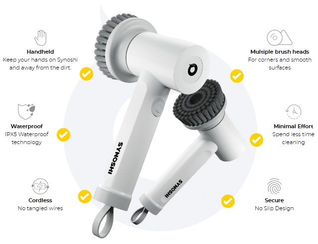 Synoshi Spin Power Scrubber Benefits