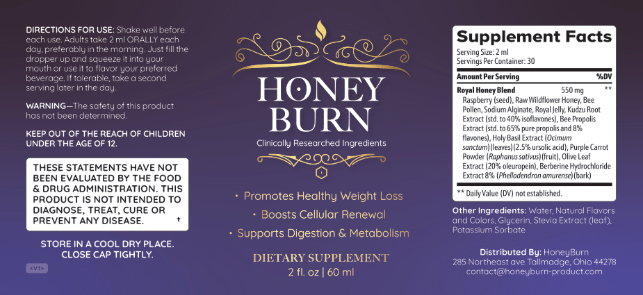 HoneyBurn Ingredients