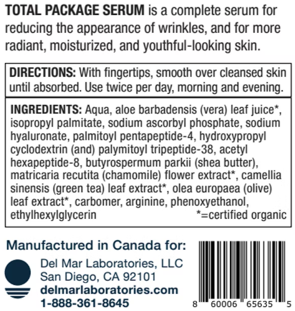 Total Package Serum Ingredients