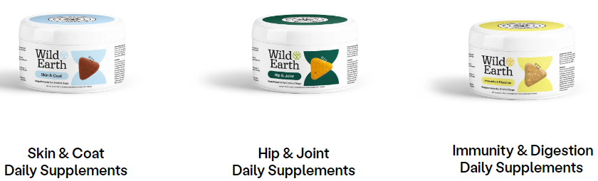 Wild Earth Dog Food Supplements