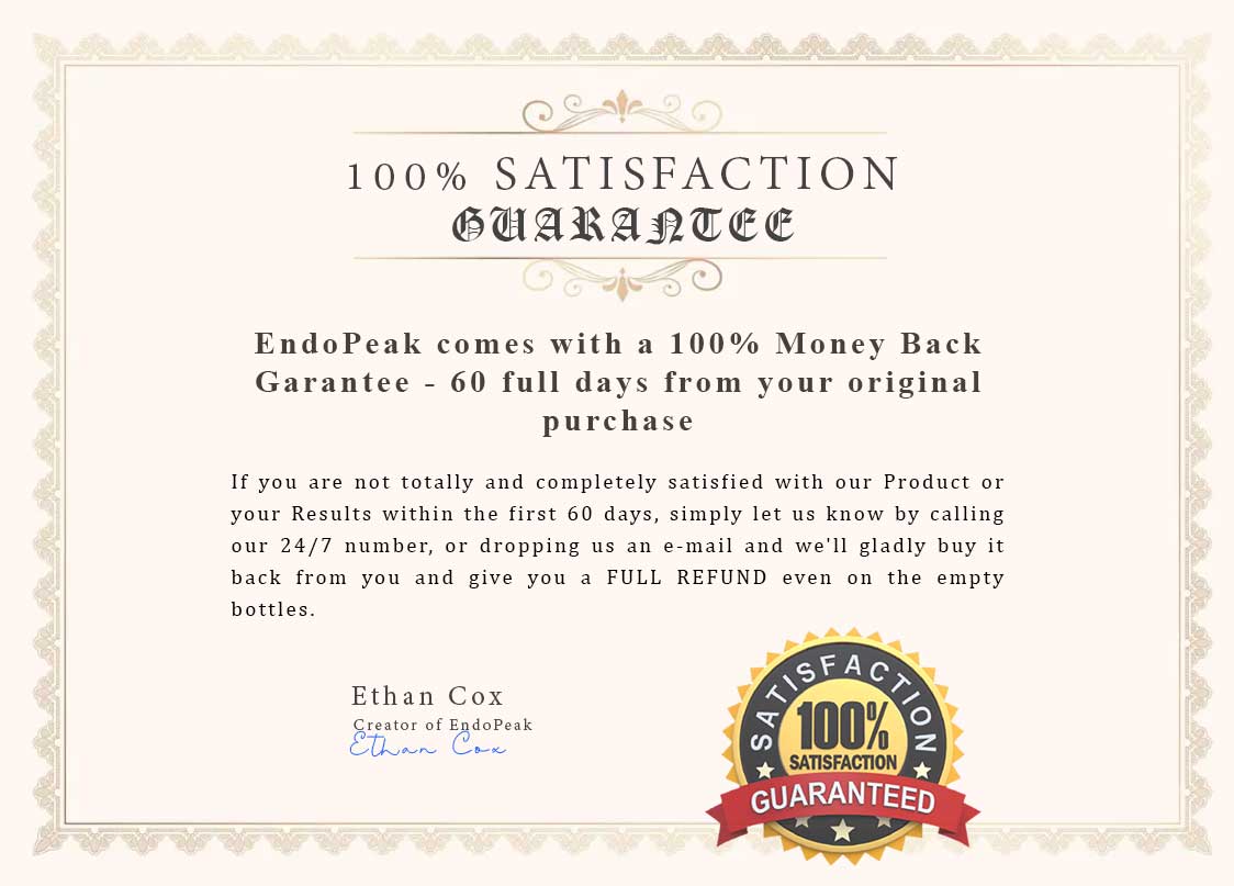 Endopeak Money Back