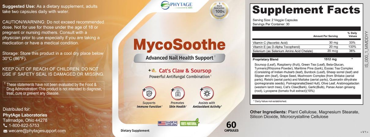 MycoSoothe Ingredients