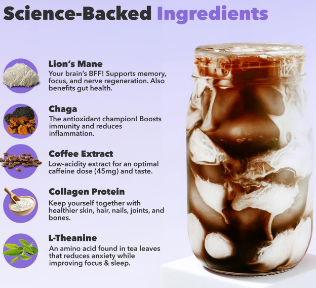 Everyday dose Mushroom Coffee Ingredients