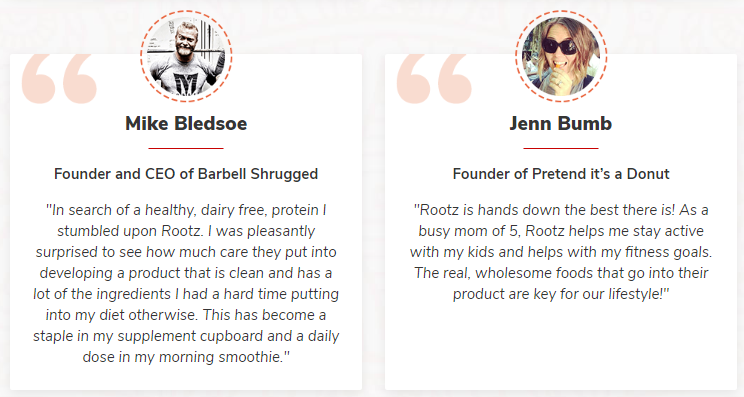 Rootz Protein SuperFood Customer Reviews