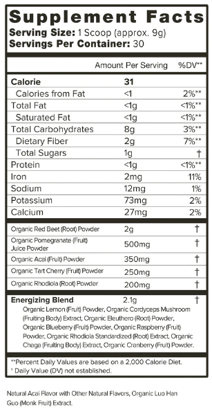 Organifi Red Juice Ingredients
