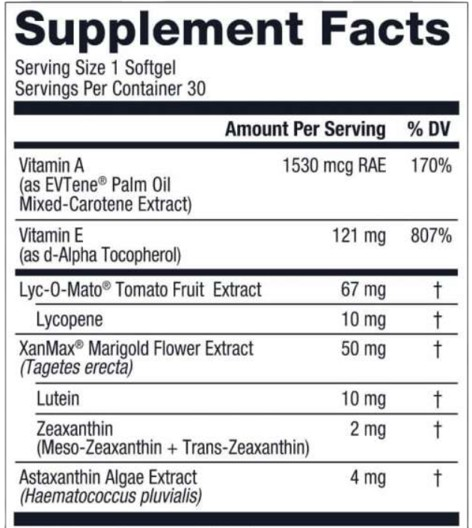 Supplement Facts about VisionMD