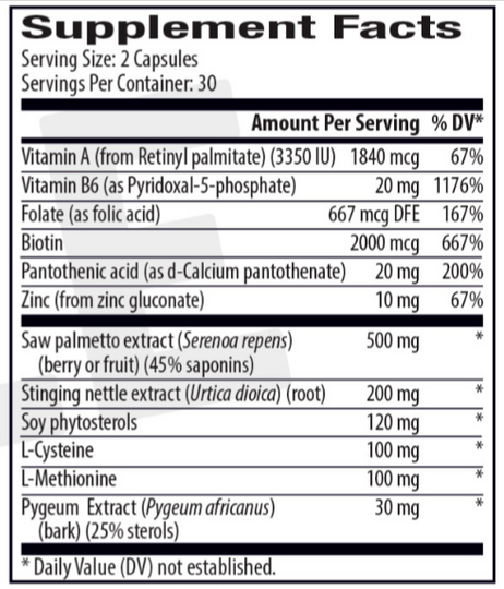 Hair ReVital X Supplement Facts