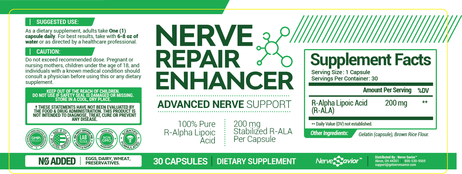 Nerve Repair Enhancer Ingredients