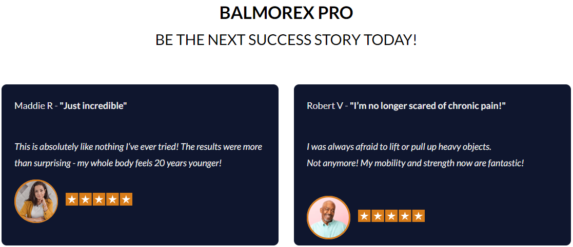 Balmorex Pro Customer Reviews