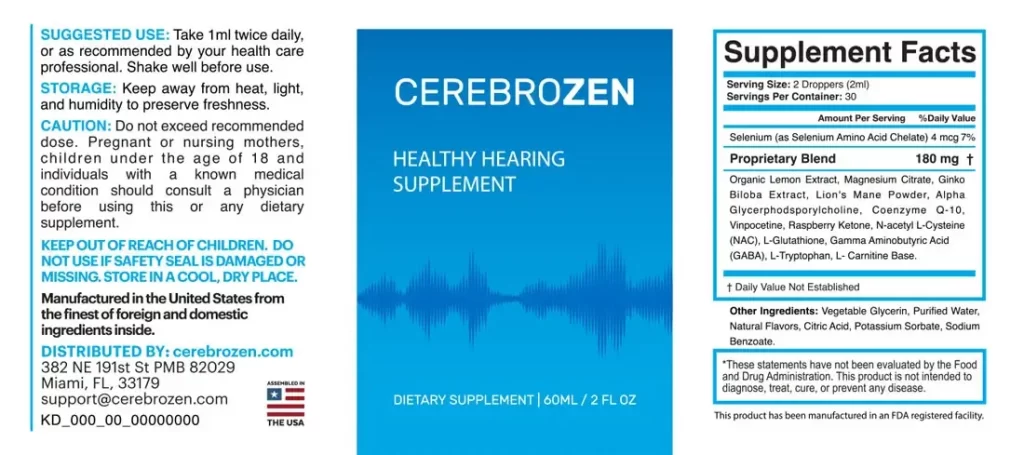 Cerebrozen label