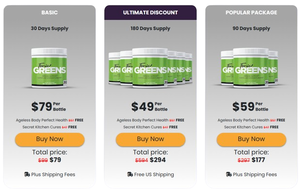 TonicGreen pricing & discount