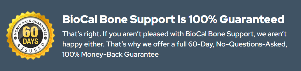 BioCal Bone Support Money Back