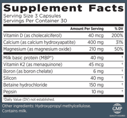 BioCalBone Support Ingredients Supplement-Facts