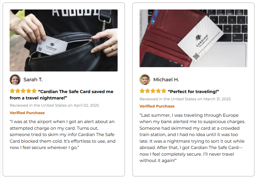 SafeCard Real Customer Reviews