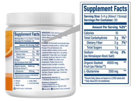 supplement fact