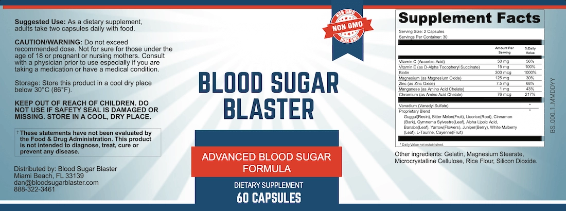 Blood-Sugar-Blaster-supplement facts