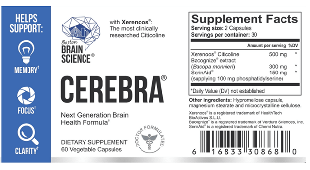Cerebra Supplement Facts