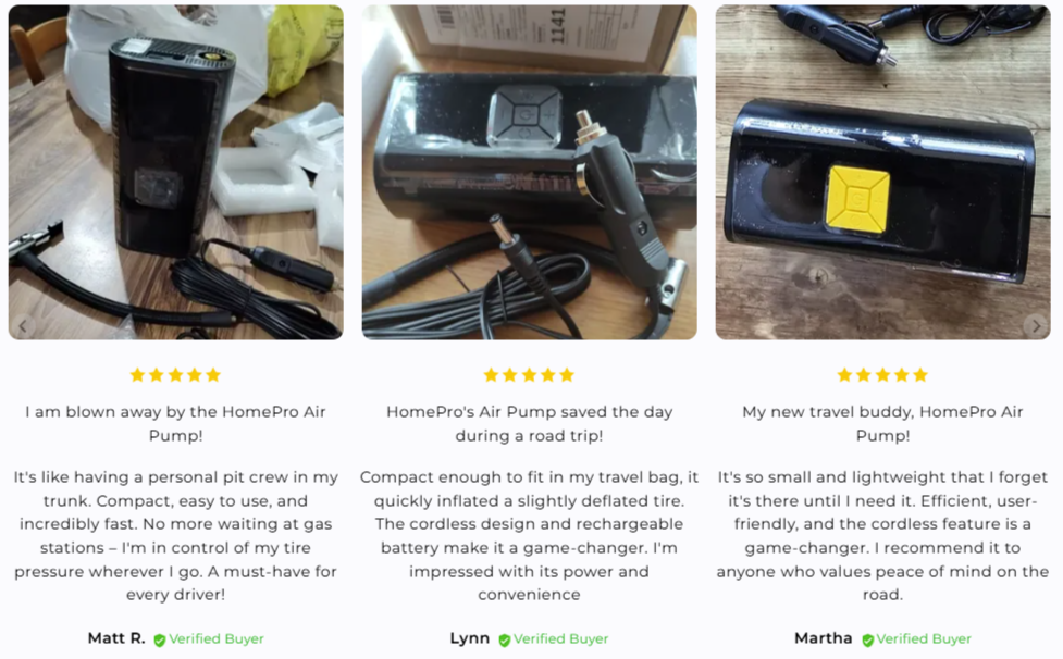 Customer reviews