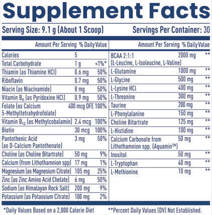 Nativepath Native Hydrate supplement facts