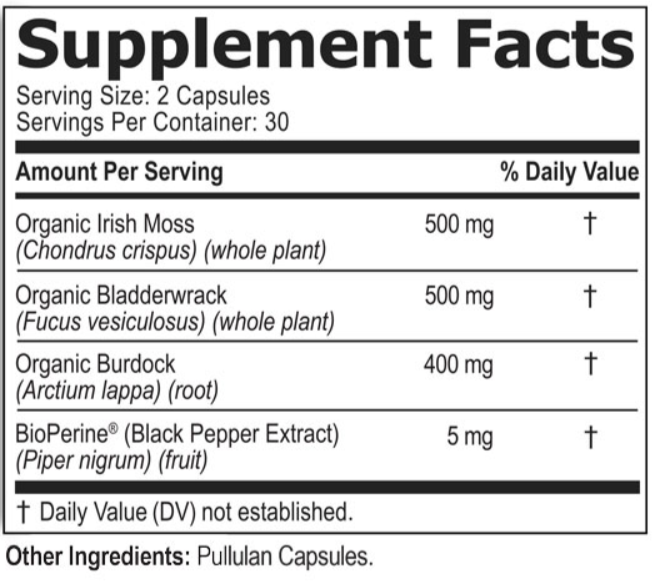 PuraBurn supplement facts