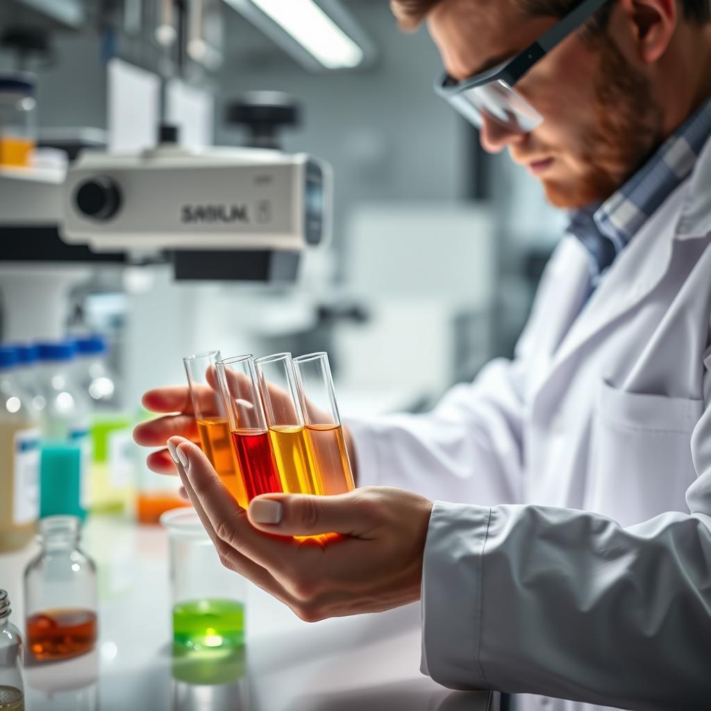 Scientific analysis of supplement ingredients in laboratory