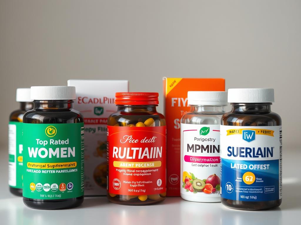Top-rated multivitamin supplements for different demographic groups